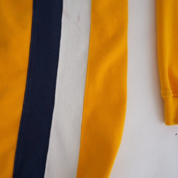 Vtg'90S Karl Kani-Jeans Rugby Tour White Yellow Navy 100% Cotton Polo Shirt 3XLT - Picture 6 of 16